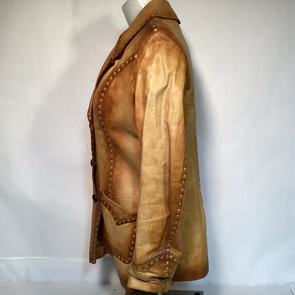 Vintage The Leather Ranch  Western Leather Jacket Women’s size medium - Picture 10 of 16